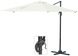 Zweefparasol Hanoi ecru d300 cm