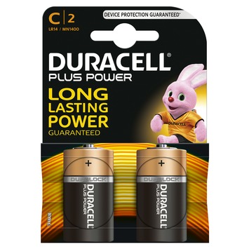 Duracell Plus Power Duralock batterij C2 1,5V (2 stuks)