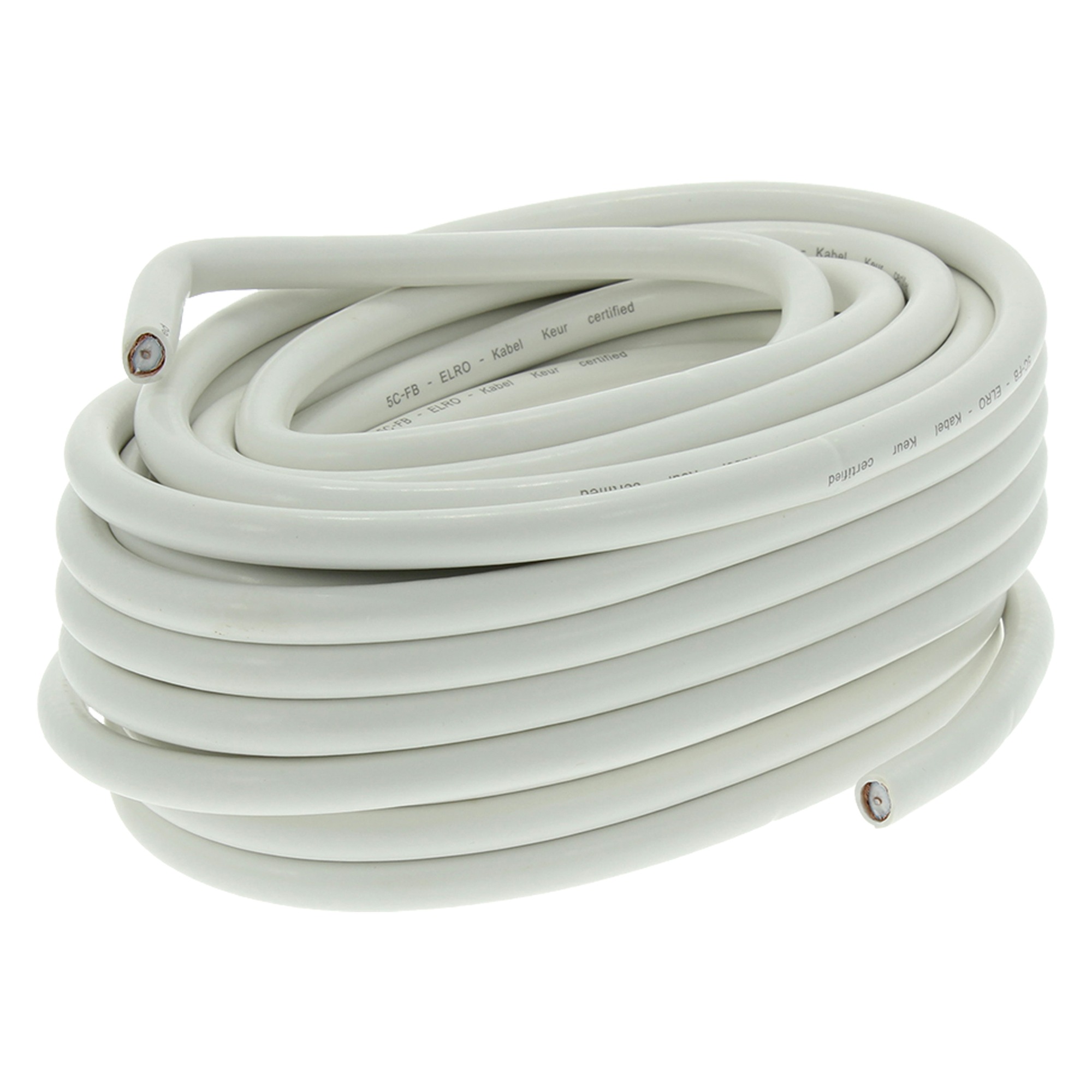 Qlink Q Link Coax Kabel 10 Meter Wit Kabelkeur qlink kopen in de aanbieding