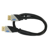 Q-Link HDMI kabel high speed gold plated 3D 0,5 meter zwart