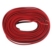 Q-Link luidsprekersnoer 2 x 0.75 mm 25 meter rood/zwart