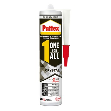 Pattex montagekit One for ALL Crystal transparant 290 gr