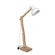 Vloerlamp Edward hout wit