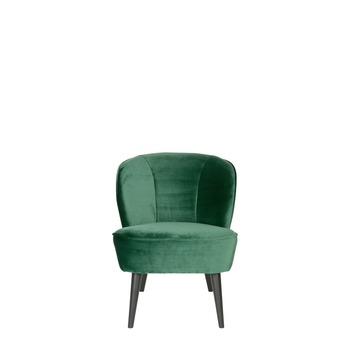 Doe mee esthetisch Door WOOOD fauteuil Sara fluweel flesgroen kopen? | Karwei