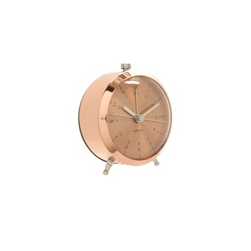 Karlsson alarmklok Button koper d9cm