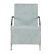 WOOOD fauteuil Halifax ribcord poederblauw