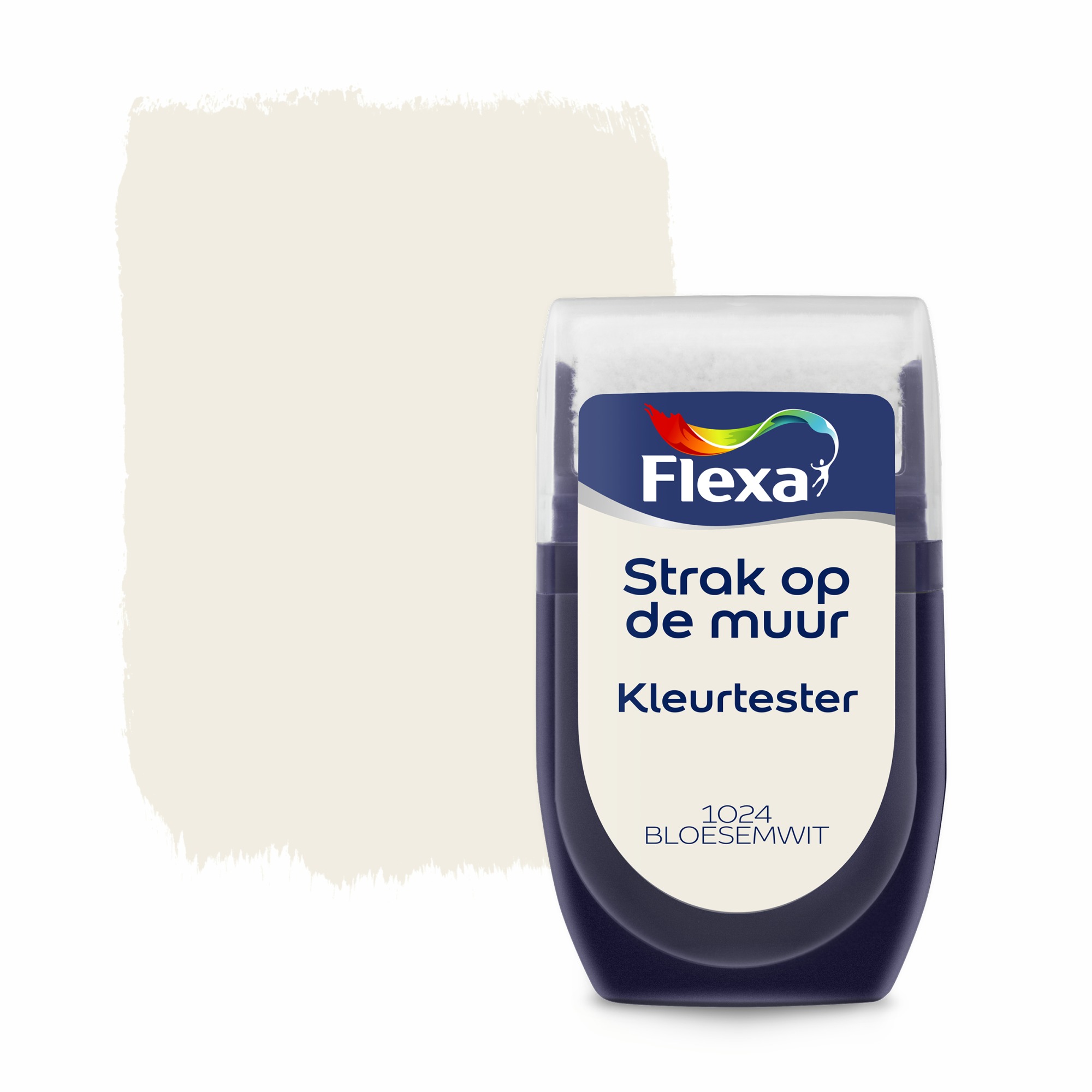 Flexa Strak Op De Muur Kleurtester Bloesemwit 30 Ml flexa kopen in de aanbieding