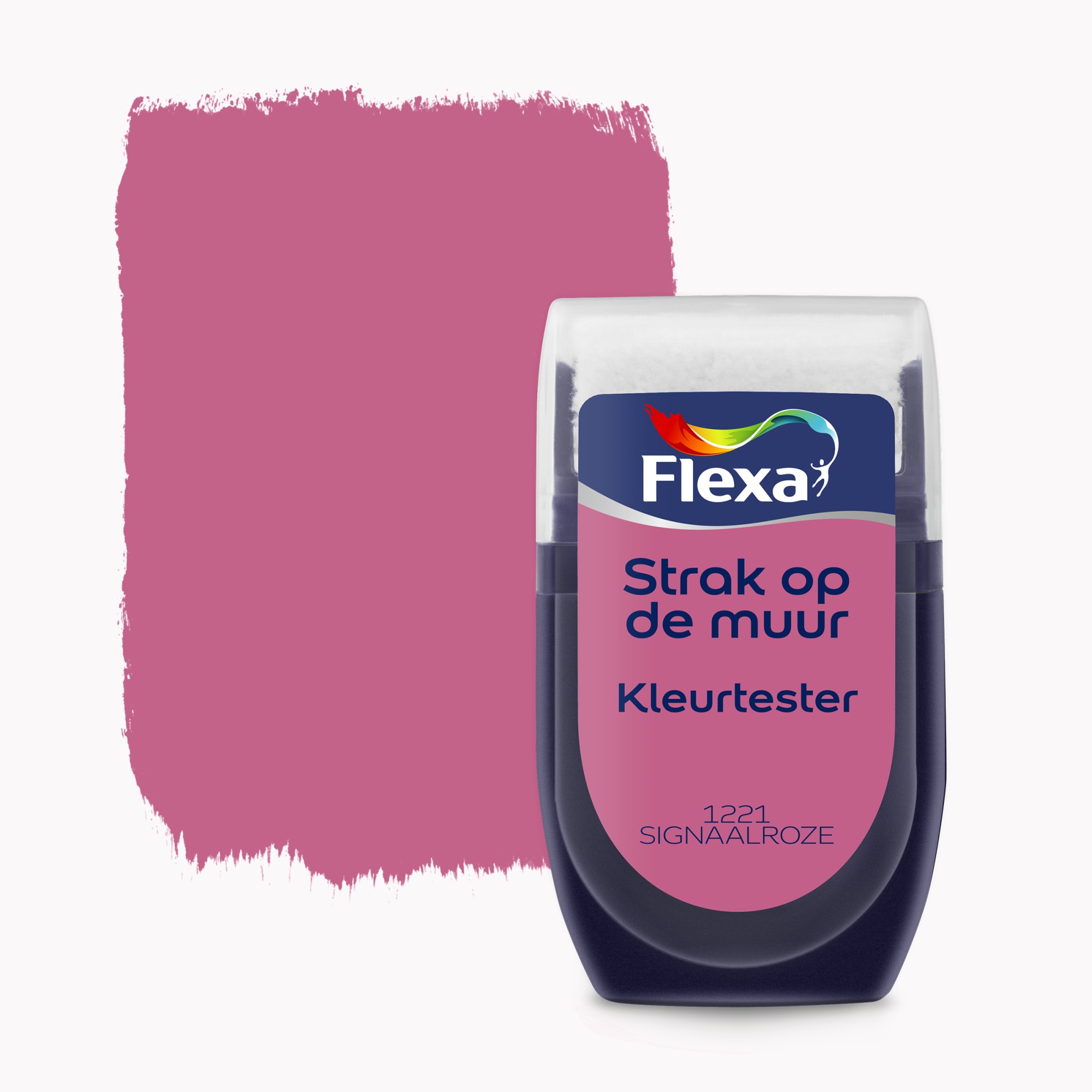 Flexa Strak op de muur Kleurtester Signaalroze mat 30ml