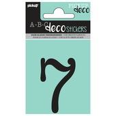 Pickup plakcijfer 7 Maud zwart 60 mm