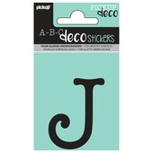Pickup plakletter J Maud zwart 60 mm
