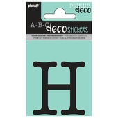 Pickup plakletter H Maud zwart 60 mm