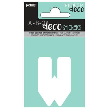 Pickup plakletter anna 60mm wit w