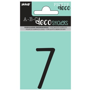 Pickup plakcijfer mila 60mm zwart 7