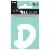 Pickup plakletter D Emma wit 70 mm