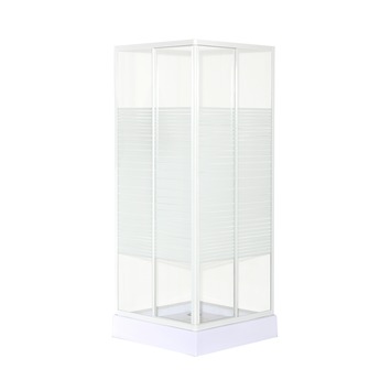 Riga douchecabine hoekinstap 80x80x185 cm wit
