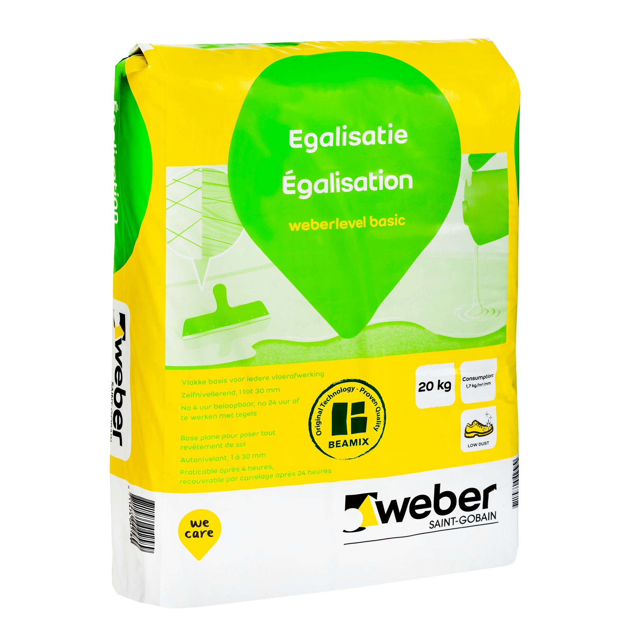 Weber Saintgobain Sg Vloervlak Mortel Laminaat Grijs 20 Kg weber saintgobain kopen in de aanbieding