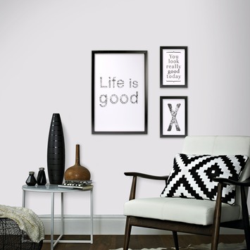 Print in frame - Life is good 60x40 cm