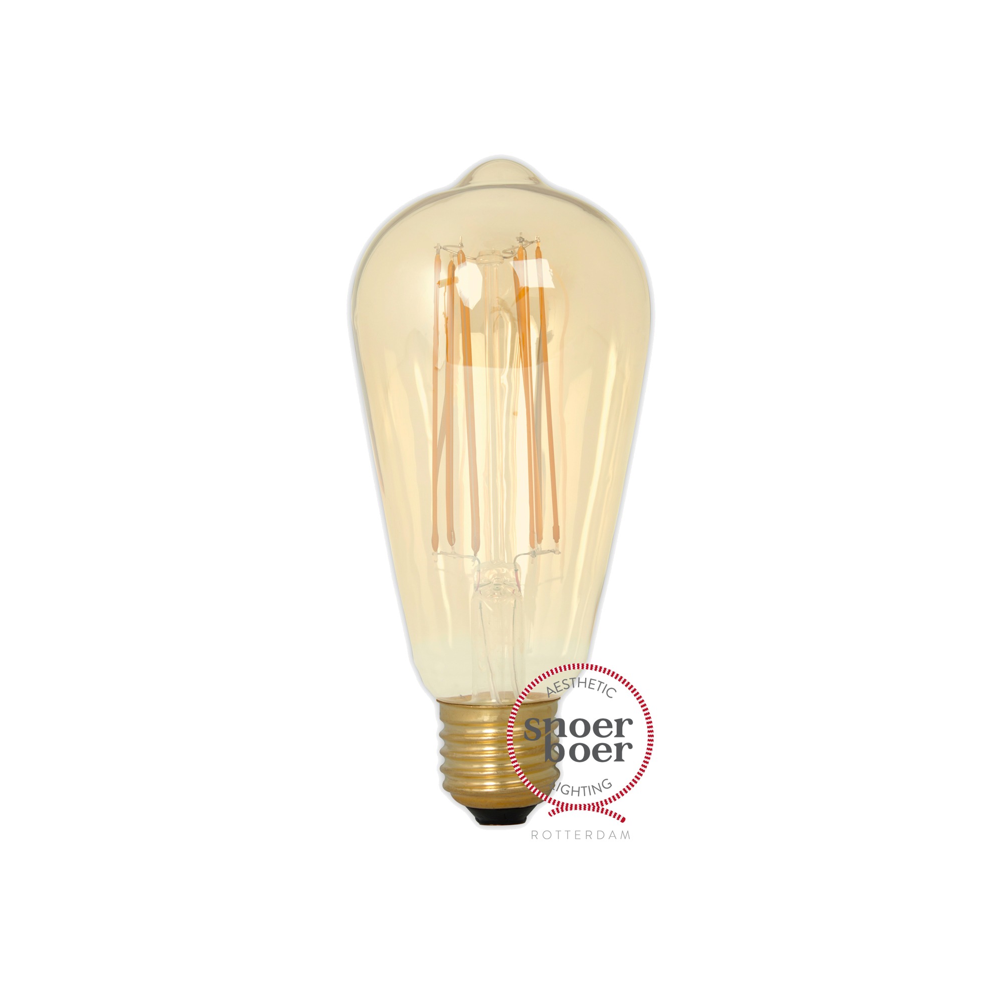 Snoerboer Led Filament Edison 4W E27 Dimbaar Gold Glass snoerboer kopen in de aanbieding