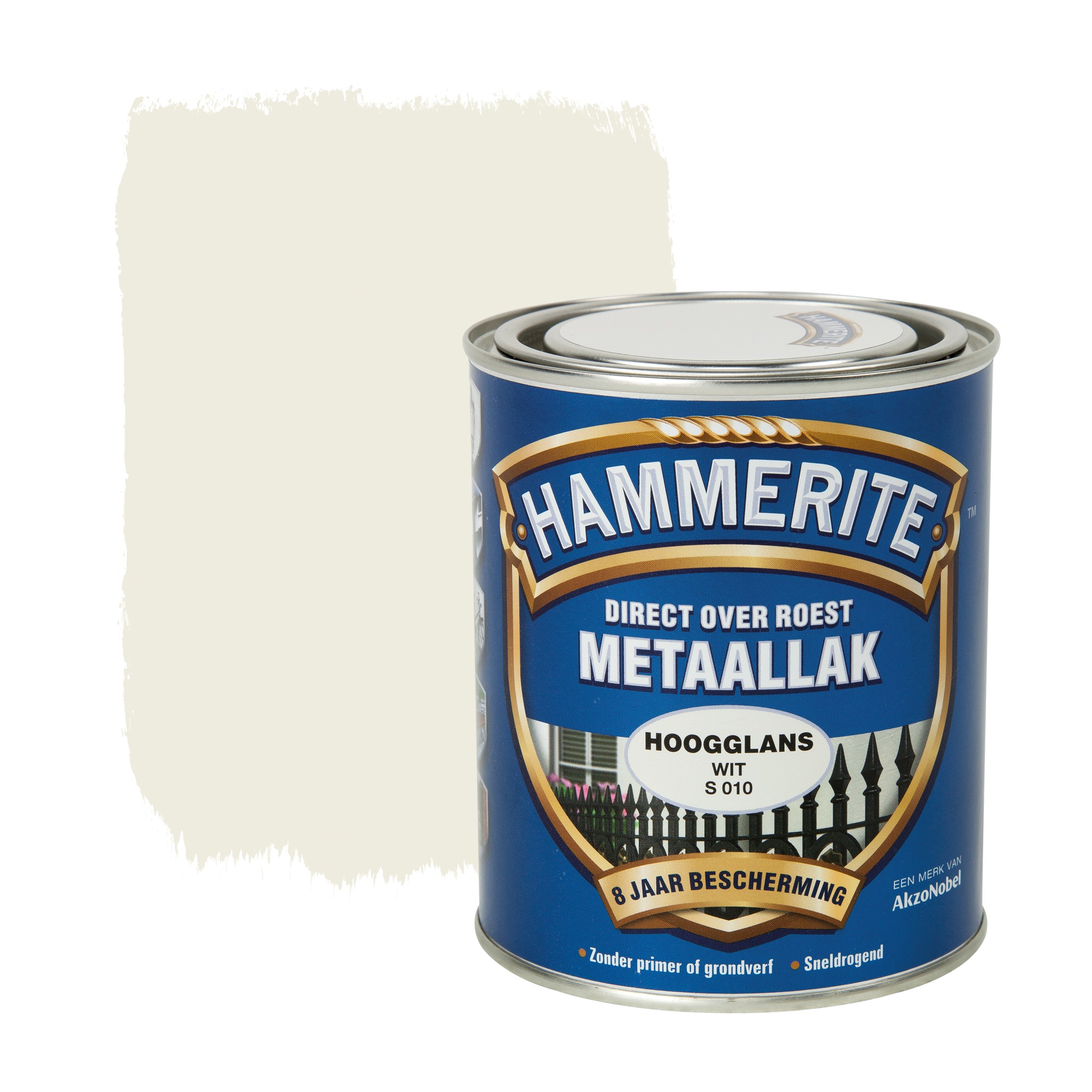 Hammerite Direct Over Roest Metaallak Hoogglans Wit 750 Ml hammerite kopen in de aanbieding