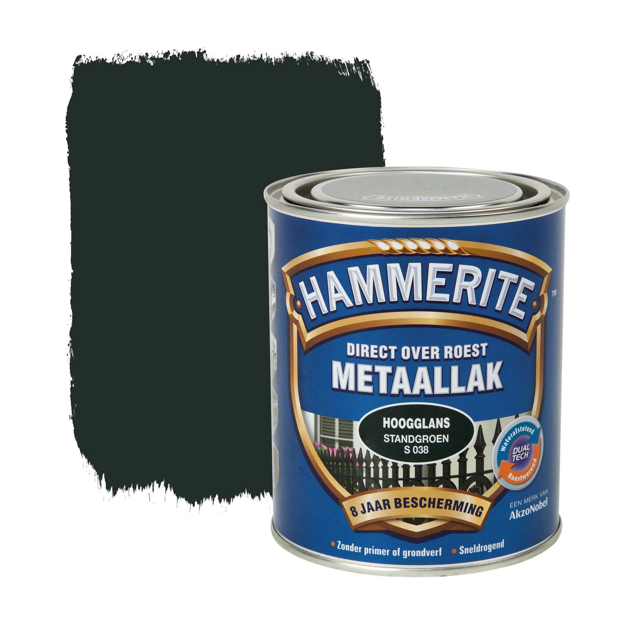 Hammerite Direct Over Roest Metaallak Hoogglans Standgroen 750 Ml hammerite kopen in de aanbieding
