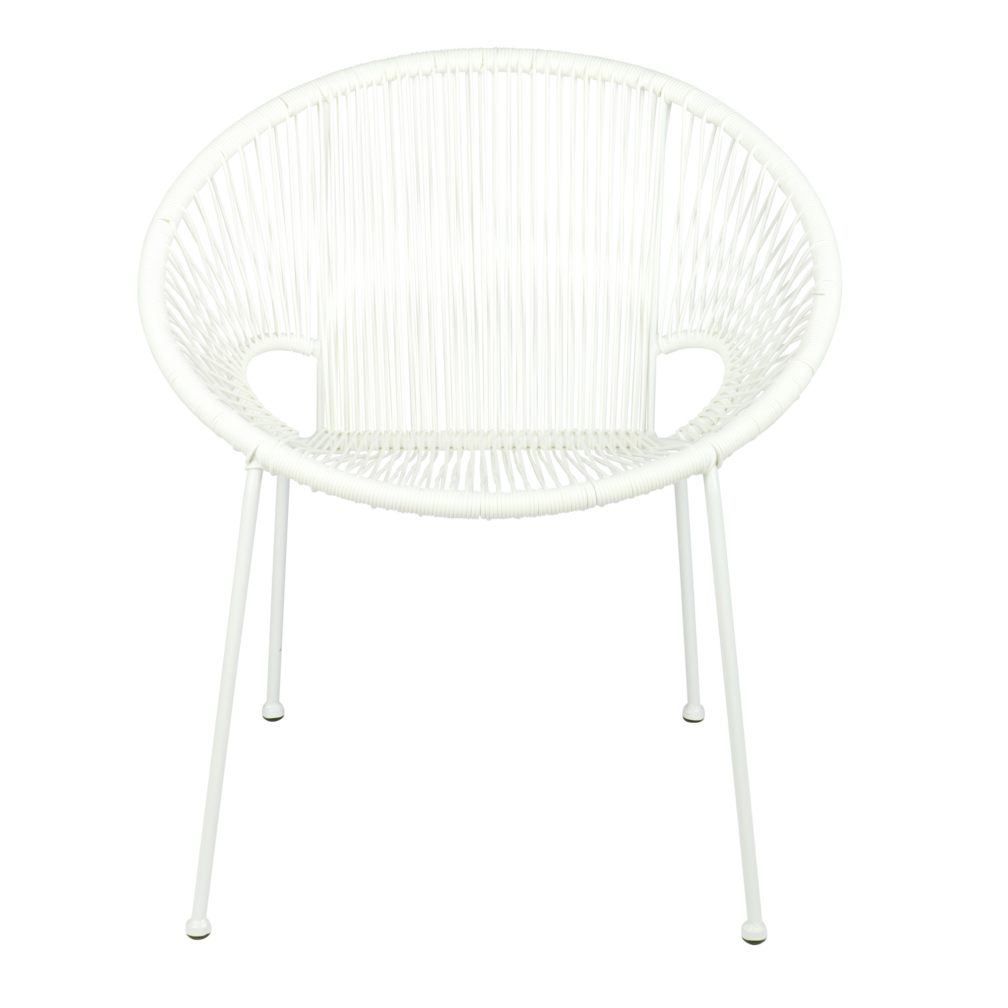 Woood Draadfauteuil Lucca Wit 73X69X65 woood kopen in de aanbieding