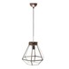 Hanglamp Tessa glas antiek brons