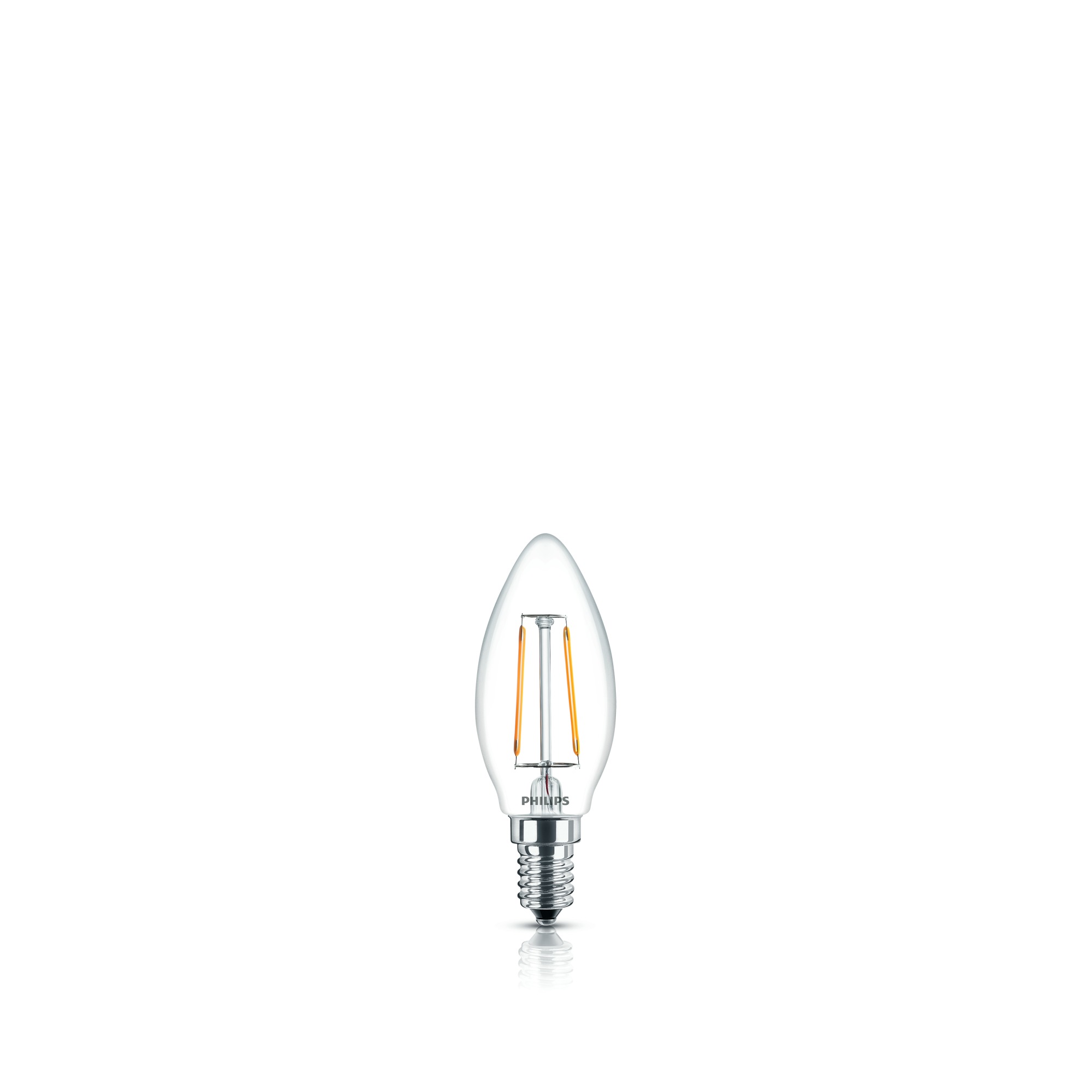 Philips Ledlamp Filament Kaars Helder E14 25W philips kopen in de aanbieding