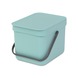 Brabantia afvalemmer Sort & Go 6l mint