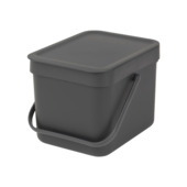 Brabantia afvalemmer Sort & Go 6l grijs