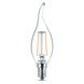 Philips ledlamp filament kaars met gebogen uiteinde E14 2,5W