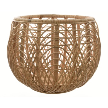 Mand rattan gevlochten naturel Ø59x35 cm kopen? | Karwei