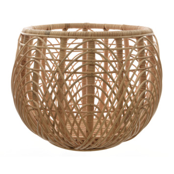 Mand rattan gevlochten naturel Ø42x28 cm kopen? | Karwei