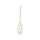 Hanger macrame touw naturel met knoop h100 cm