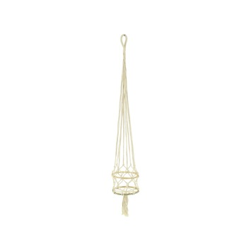 Hanger macrame touw naturel d12x60 cm