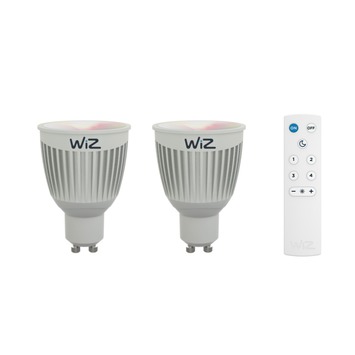 WiZ color GU10 345LM 2 stuks incl. afstandbediening