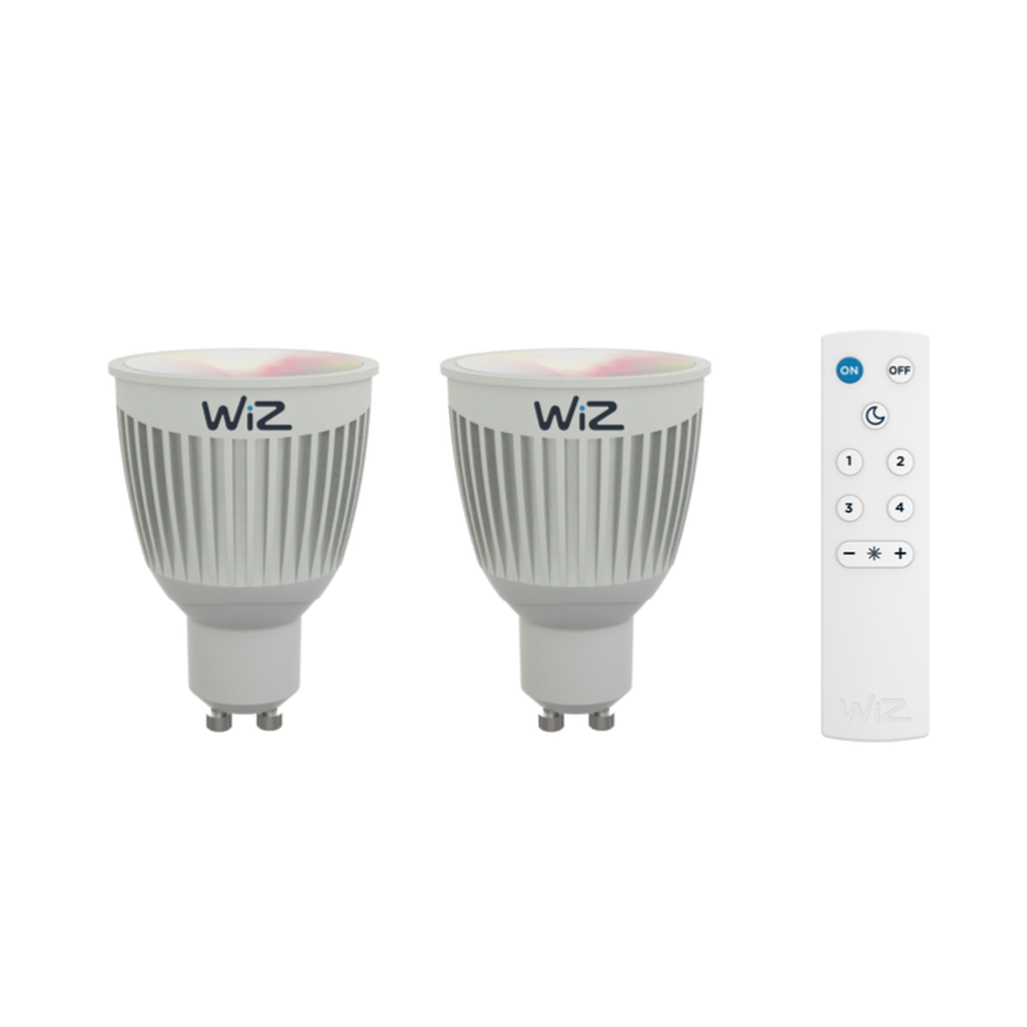 Wiz Color Gu10 345Lm 2 Stuks Incl Afstandbediening wiz kopen in de aanbieding