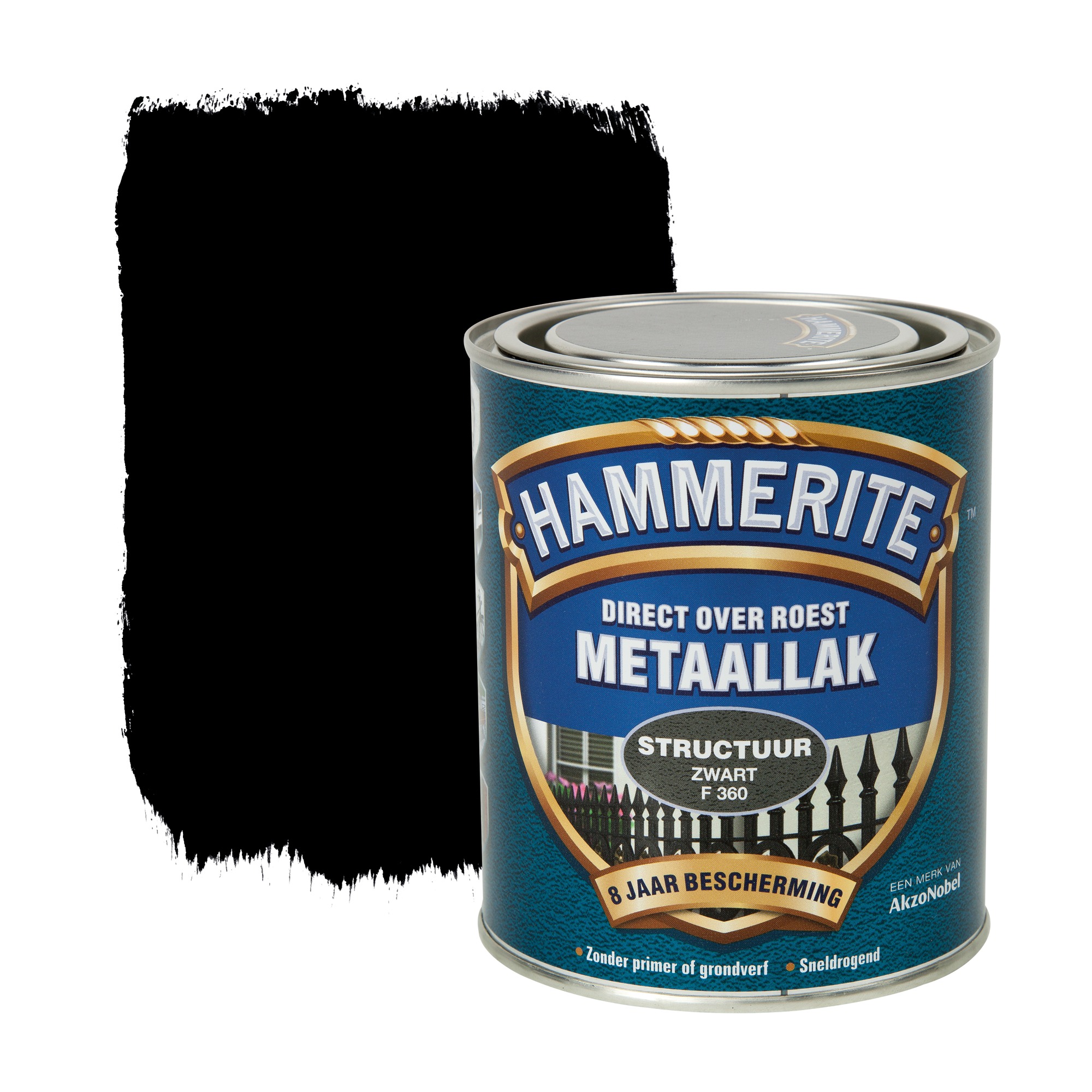 Hammerite Direct Over Roest Metaallak Structuur Zwart 750 Ml hammerite kopen in de aanbieding