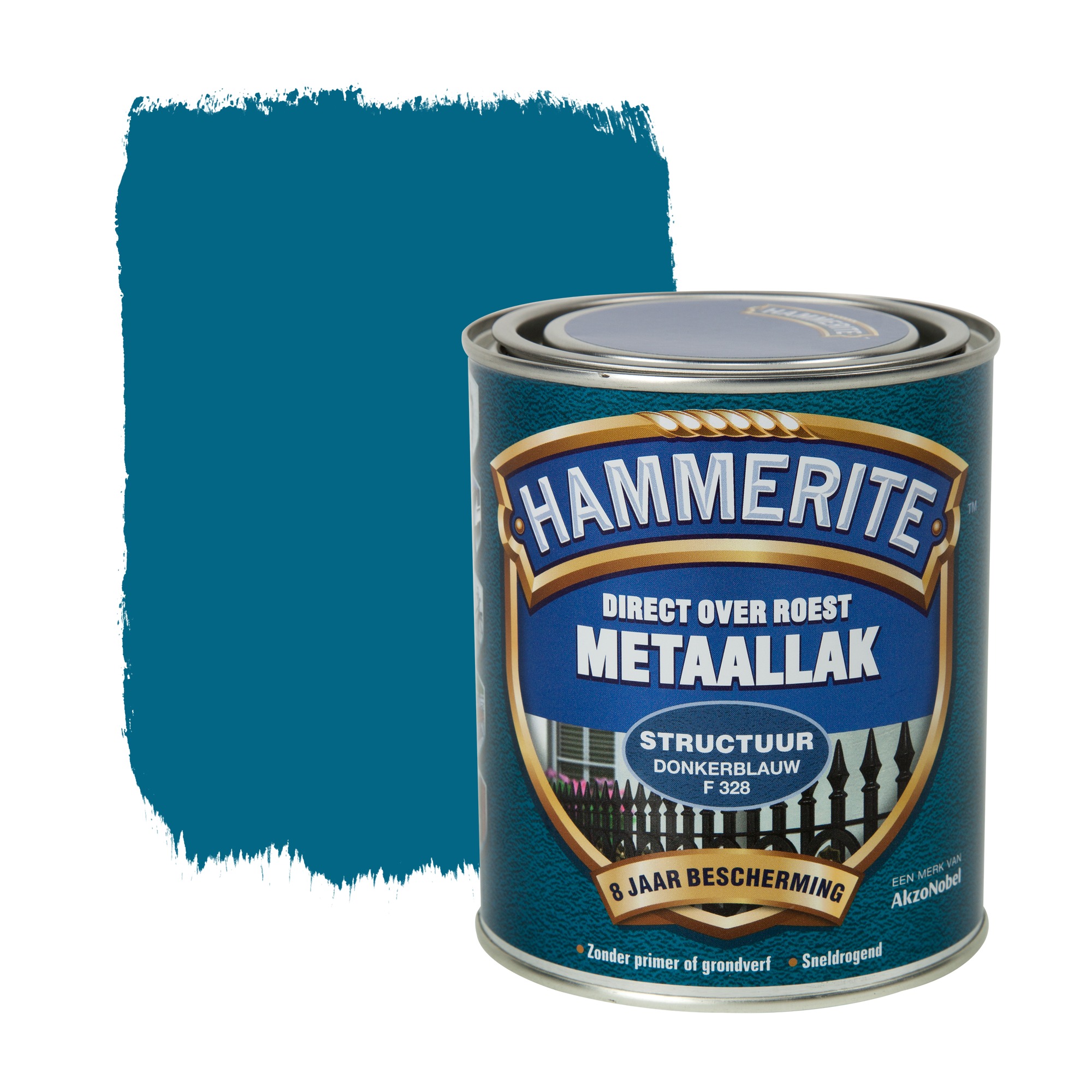 Hammerite Direct Over Roest Metaallak Structuur Donkerblauw 750 Ml hammerite kopen in de aanbieding