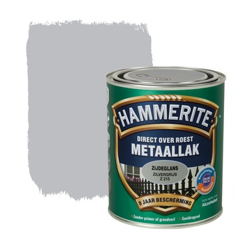 Hammerite Direct over Roest metaallak zijdeglans zilvergrijs 750 ml metaallak | Karwei