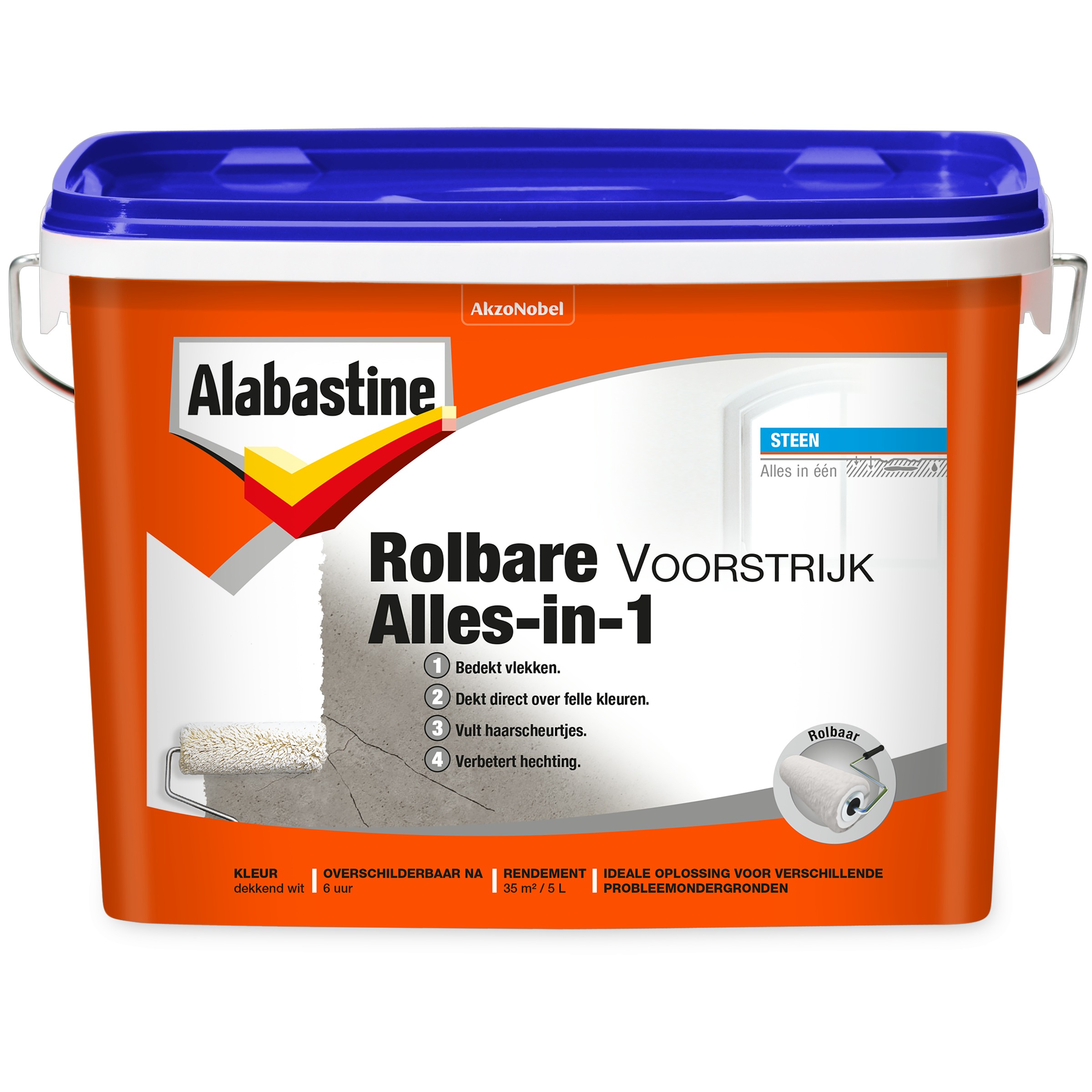 Alabastine Rolbare Voorstrijk Alles In 1 Wit 5 alabastine kopen in de aanbieding