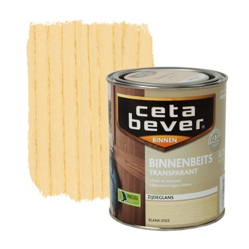CetaBever binnenbeits transparant zijdeglans blank 750 ml
