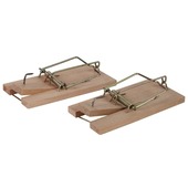 Houten muizenval 2 stuks