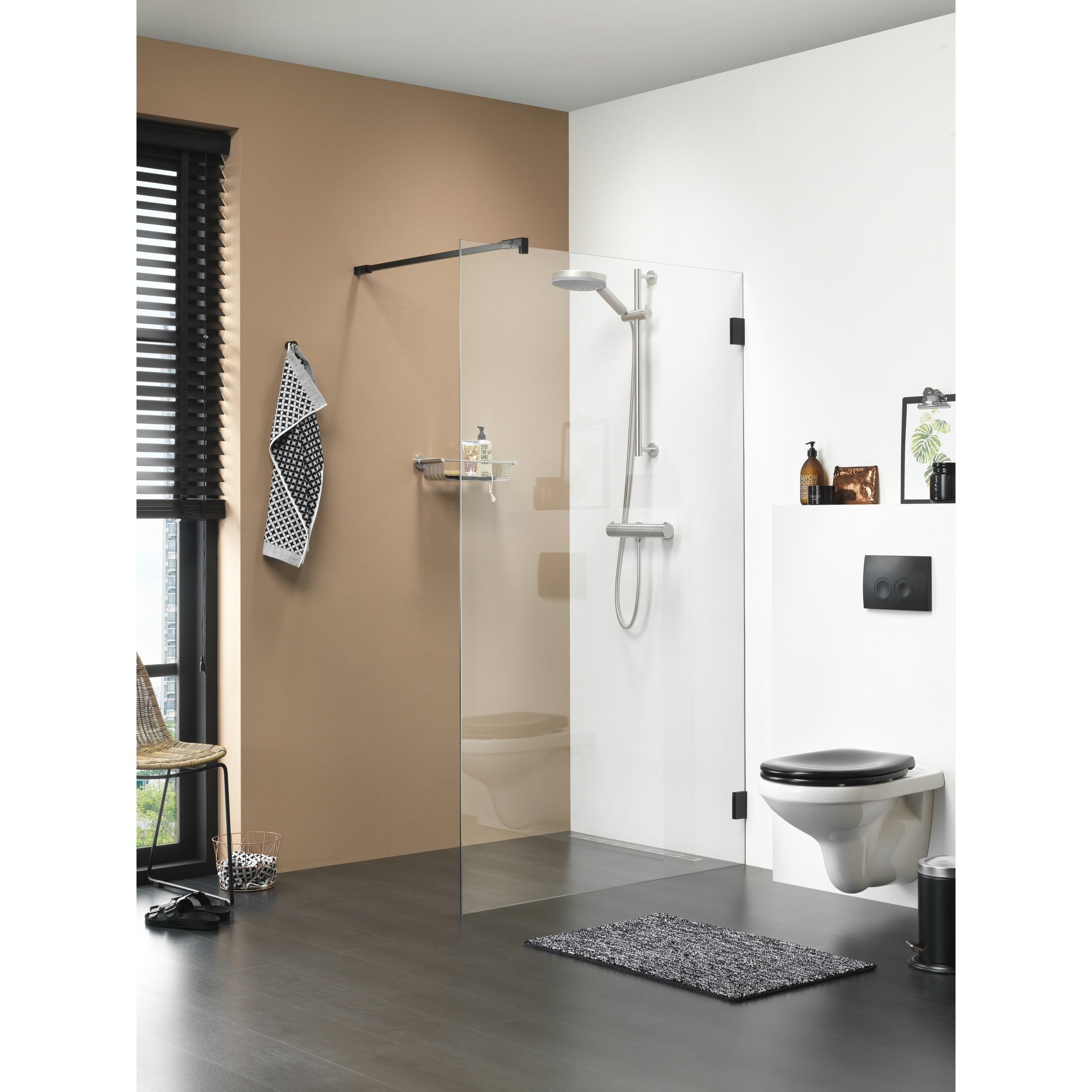 Get Wet Inloopdouche A3 I Am 120X200 Cm Zwart get wet kopen in de aanbieding