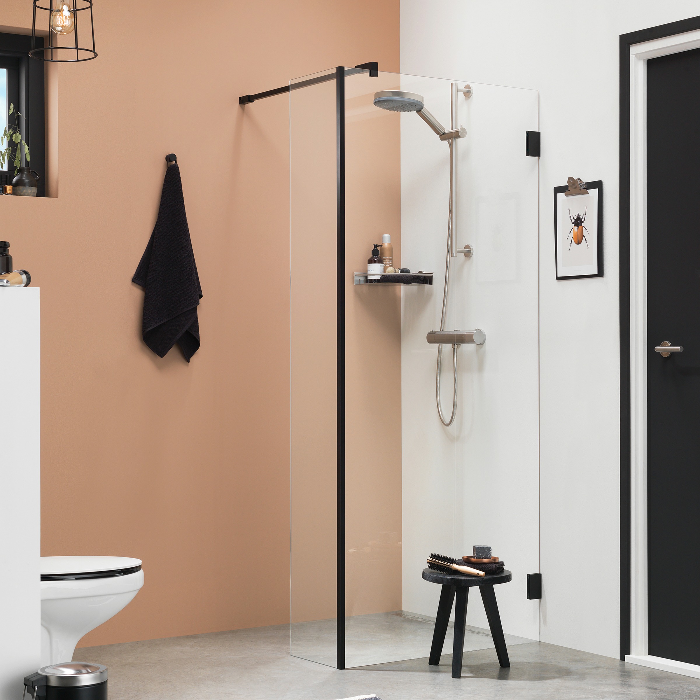 Get Wet Inloopdouche I Am A1 90X200 Cm Zwart get wet kopen in de aanbieding