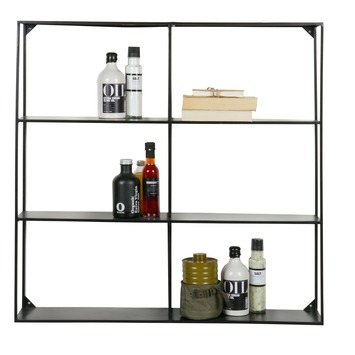 WOOOD metalen wandrek Meert 90x90x15 cm