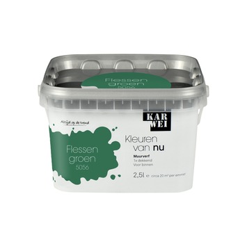 KARWEI Kleuren van Nu muurverf mat flessengroen 2,5l