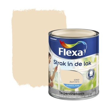 Flexa Strak in de Lak zijdeglans zacht terra 750 ml