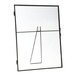 Glazen fotolijst metaal frame staand