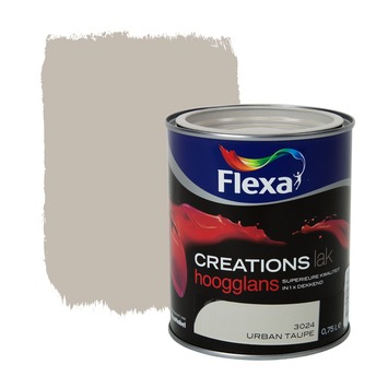 Flexa Creations lak hoogglans urban taupe 750 ml