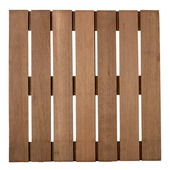 Vlondertegel keruing hardhout  50 x 50 cm